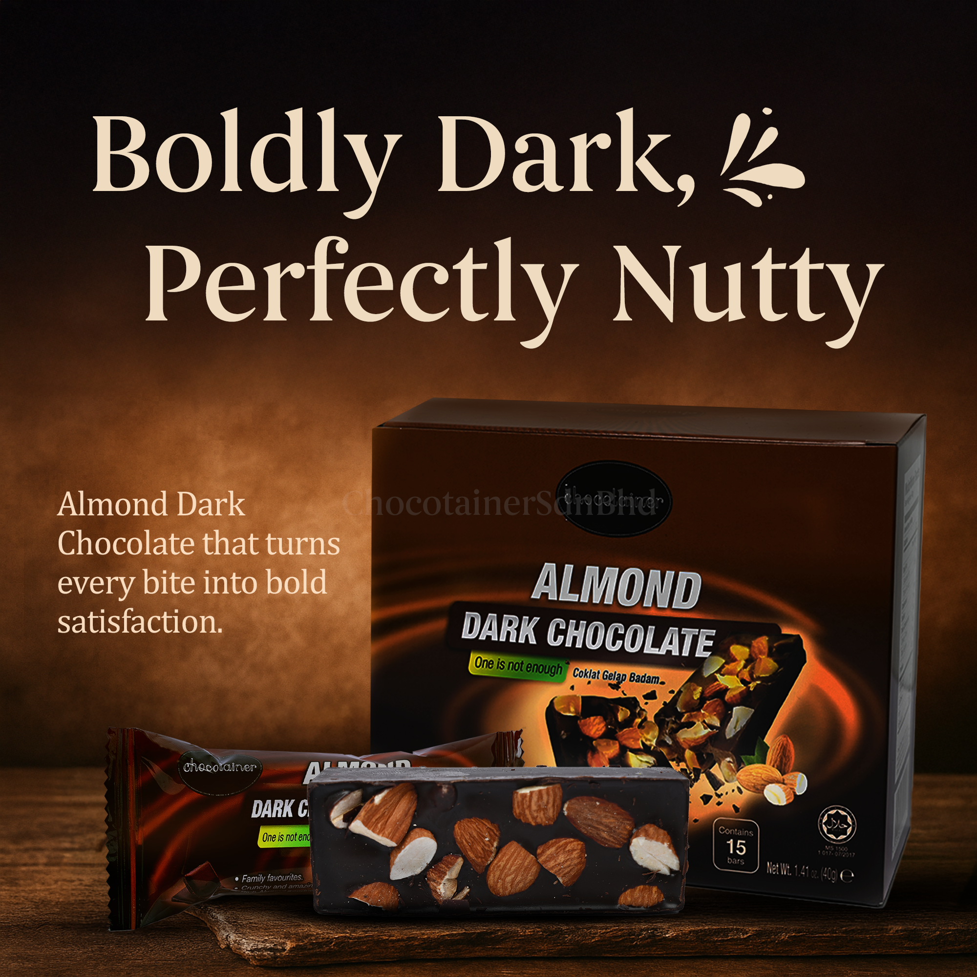 Almond Dark Chocolate Bar