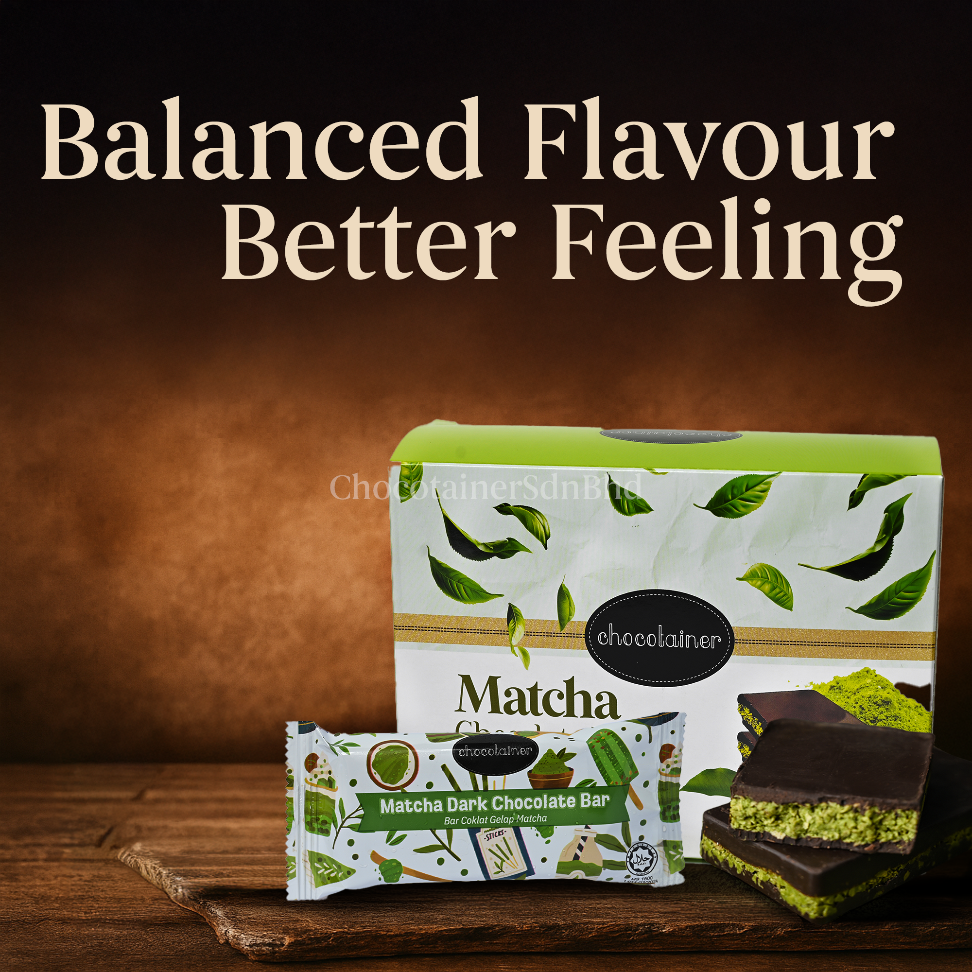 Matcha Dark Chocolate Bar