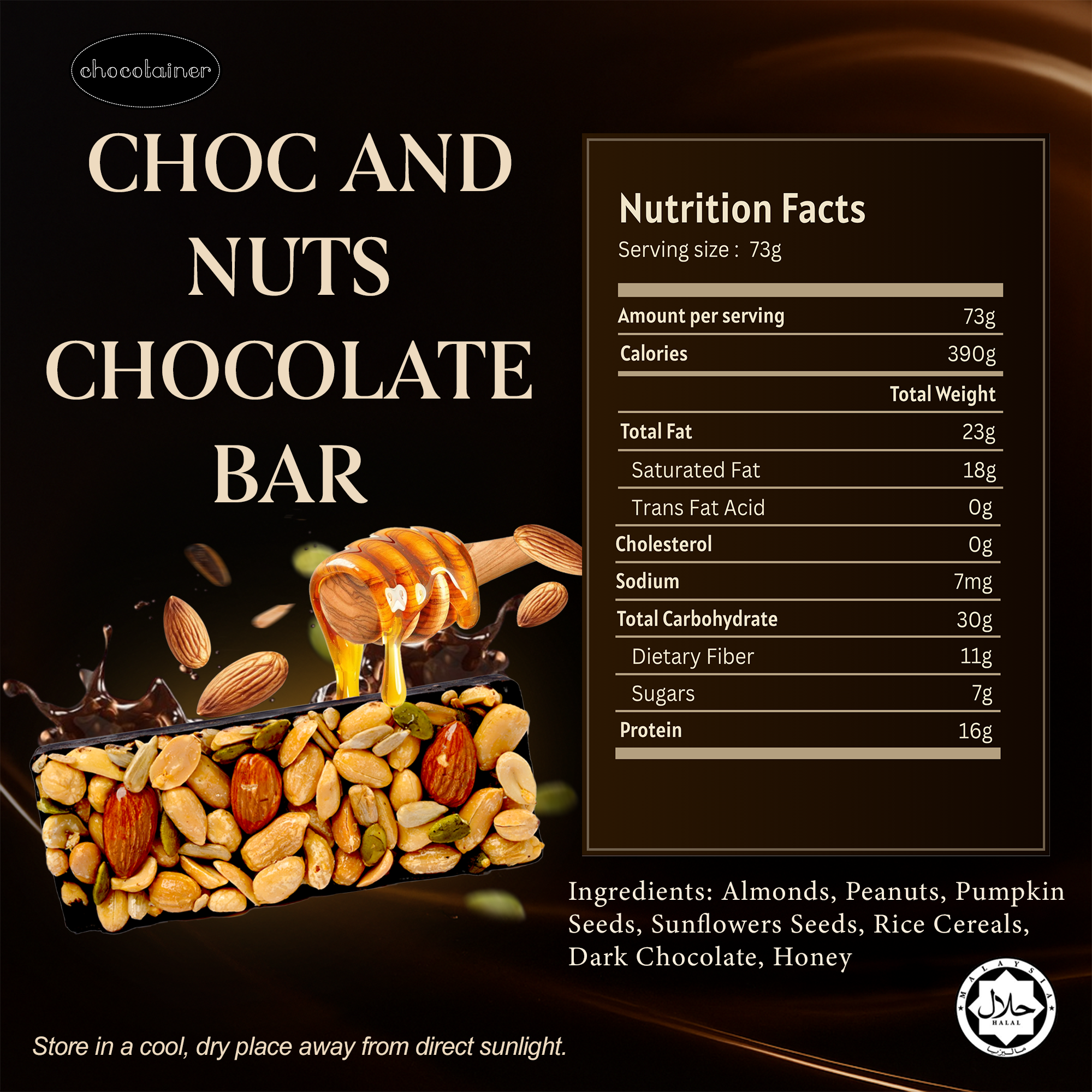 Choc And Nuts Chocolate Bar