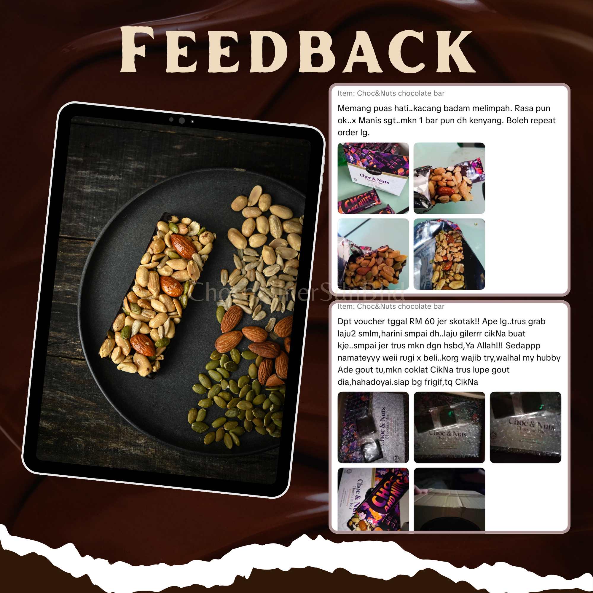 Choc And Nuts Chocolate Bar