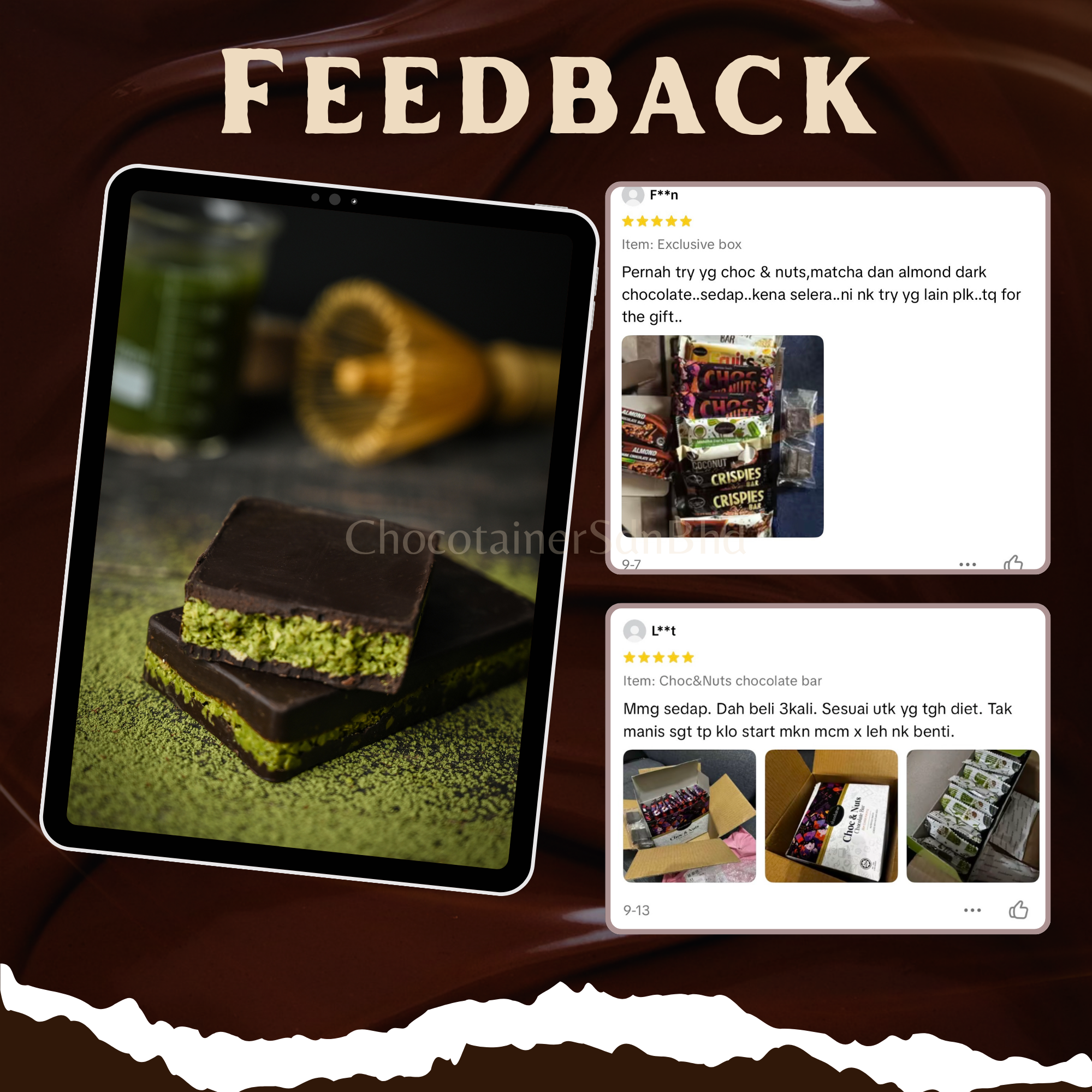 Matcha Dark Chocolate Bar