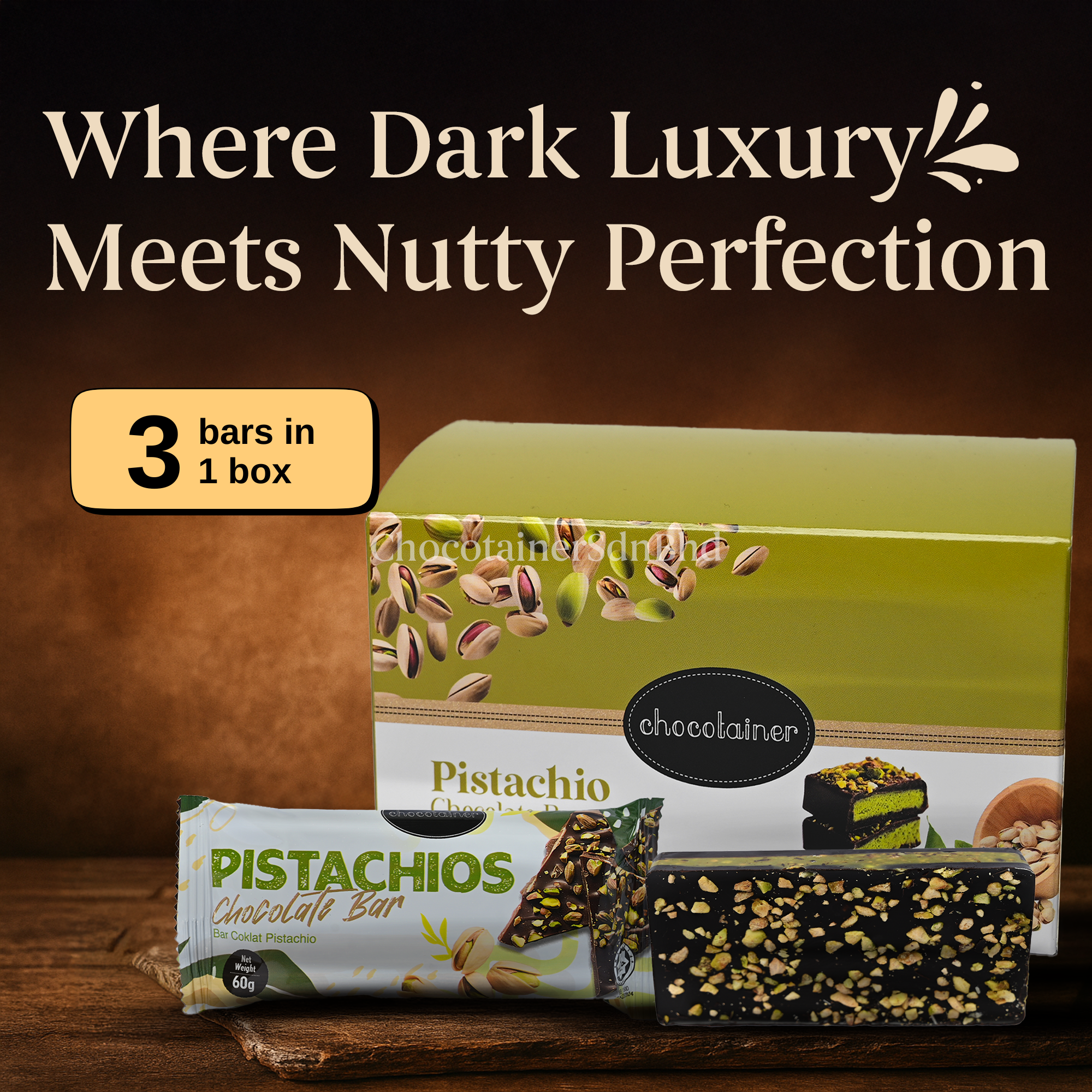 Pistachios Chocolate Bar